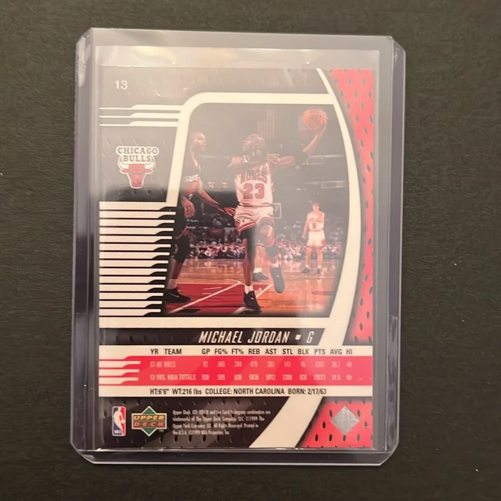 Michael Jordan Basketball Card
